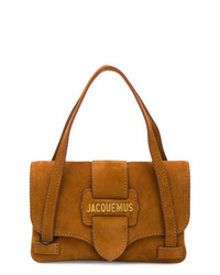 Табачная замшевая сумка-саквояж от Jacquemus