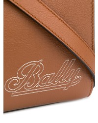 Табачная кожаная большая сумка от Bally