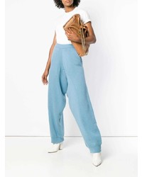 Табачная кожаная большая сумка от Stella McCartney