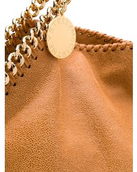 Табачная кожаная большая сумка от Stella McCartney