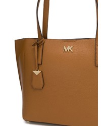 Табачная кожаная большая сумка от MICHAEL Michael Kors