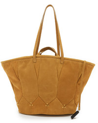 Табачная кожаная большая сумка от Jerome Dreyfuss