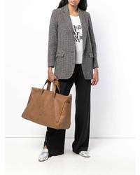 Табачная кожаная большая сумка от Marsèll