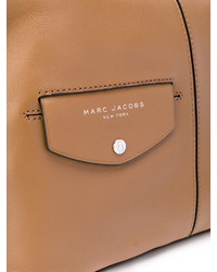 Табачная кожаная большая сумка от Marc Jacobs