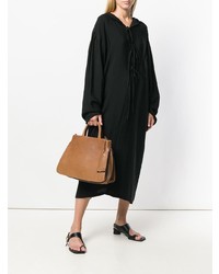 Табачная кожаная большая сумка от Marsèll