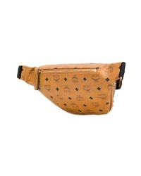 Табачная кожаная поясная сумка от MCM