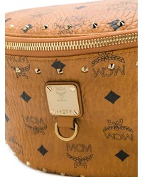 Табачная кожаная поясная сумка от MCM