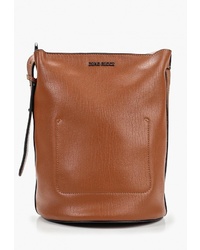Табачная кожаная сумка-мешок от Dino Ricci