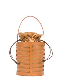 Табачная кожаная сумка-мешок от Rejina Pyo