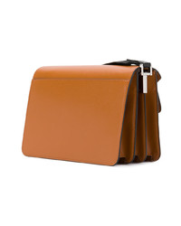 Табачная кожаная сумка-саквояж от Marni