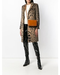 Табачная кожаная сумка через плечо от Givenchy