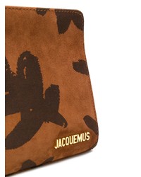 Табачная кожаная сумка через плечо от Jacquemus