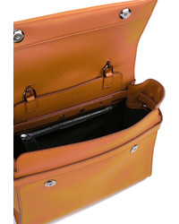 Женская табачная кожаная сумка от Elena Ghisellini