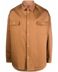 Мужская табачная куртка-рубашка от 424