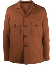 Мужская табачная куртка-рубашка от Tagliatore