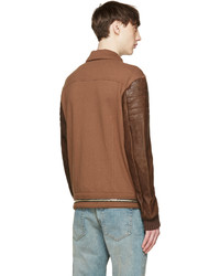 Мужская табачная куртка от Balmain