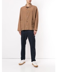 Мужская табачная рубашка с длинным рукавом от Loveless