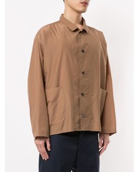 Мужская табачная рубашка с длинным рукавом от Loveless