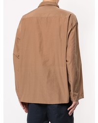 Мужская табачная рубашка с длинным рукавом от Loveless