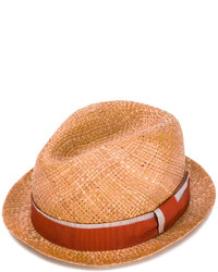 Мужская табачная соломенная шляпа от Paul Smith