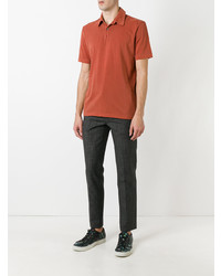 Мужская табачная футболка-поло от James Perse