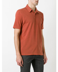 Мужская табачная футболка-поло от James Perse