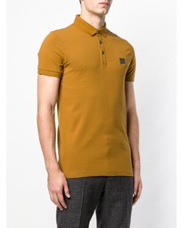 Мужская табачная футболка-поло от BOSS HUGO BOSS