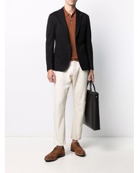 Мужская табачная футболка-поло от Tagliatore