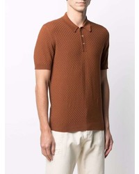 Мужская табачная футболка-поло от Tagliatore
