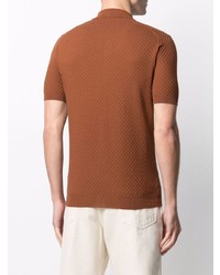 Мужская табачная футболка-поло от Tagliatore