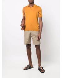 Мужская табачная футболка-поло от Tagliatore