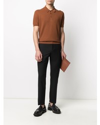 Мужская табачная футболка-поло от Tagliatore