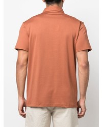 Мужская табачная футболка-поло от Roberto Collina