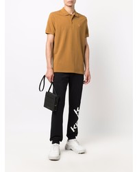 Мужская табачная футболка-поло от Kenzo