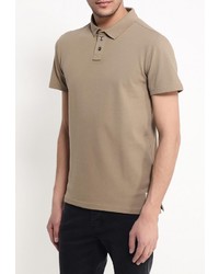 Мужская табачная футболка-поло от Tom Tailor Denim