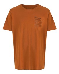 Мужская табачная футболка с круглым вырезом с принтом от OSKLEN