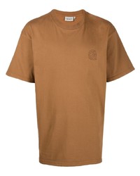 Мужская табачная футболка с круглым вырезом от Carhartt WIP