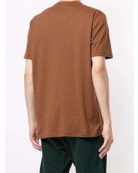 Мужская табачная футболка с круглым вырезом от Kiton