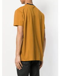Мужская табачная футболка с круглым вырезом от Calvin Klein Jeans