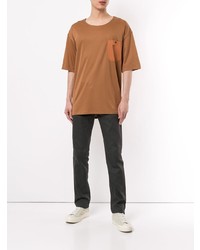 Мужская табачная футболка с круглым вырезом от Loveless