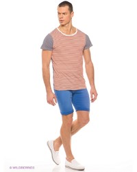 Мужская табачная футболка с принтом от Solid