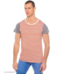 Мужская табачная футболка с принтом от Solid