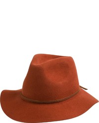 Табачная шерстяная шляпа