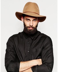 Мужская табачная шерстяная шляпа от Brixton