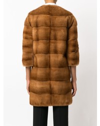 Табачная шуба от Fabio Gavazzi
