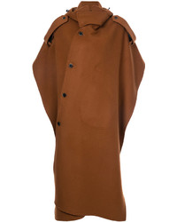 Табачное пальто-накидка от MSGM