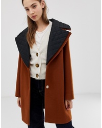 Женское табачное пальто от ASOS DESIGN