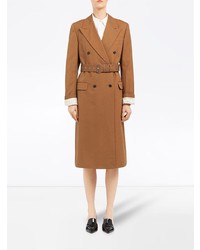 Женское табачное пальто от Prada