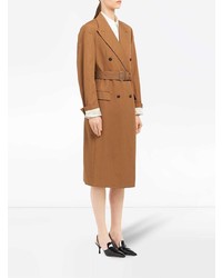 Женское табачное пальто от Prada