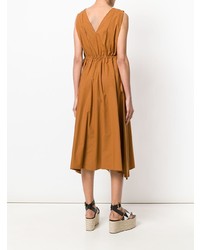 Табачное платье-миди от Tela